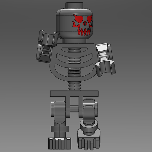 💀 SkullBot Skeleton Warrior – Articulated 3D Printable Mini Mech・ 3D ...