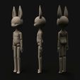 3.jpg BJD Doll stl 3D Model for printing Bunny Rabbit Furry Anthro Ball Jointed Art Doll 23cm