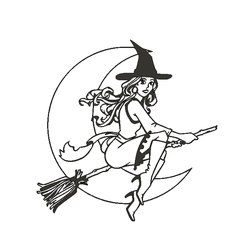 witch1a.png Archivo STL Pretty Witch・Modelo de impresora 3D para descargar