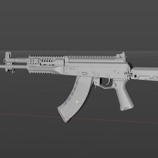 Russian AK-15 rifle 3D model