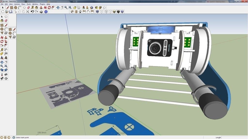 sketchup_example_display_large.jpg Free STL file OpenROV Underwater Robot・3D printer design to download, PortoCruz675