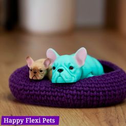 bulldog-7.jpg STL file French bulldog lying pose print in place toy・3D printable model to download