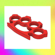 2.png Knuckle Duster - Defense - Kastet - Castet - Beer Opener - GTA - Plastic toy jewelry - Knuckles - file for 3D printing