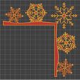 027.jpg 🎅 Christmas door corners vol. 3 💸 Multipack of 10 models 💸 (santa, decoration, decorative, home, wall decoration, winter) - by AM-MEDIA