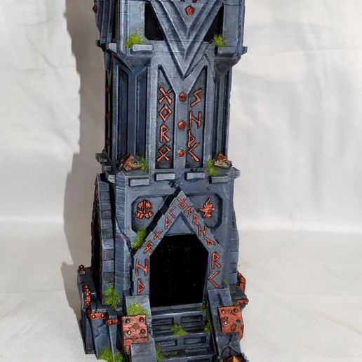 Dwarven dice tower D1 Mystic Pigeon Gaming (3)-min.JPG Torre de dados anã / terreno de mesa D&D / Warhammer