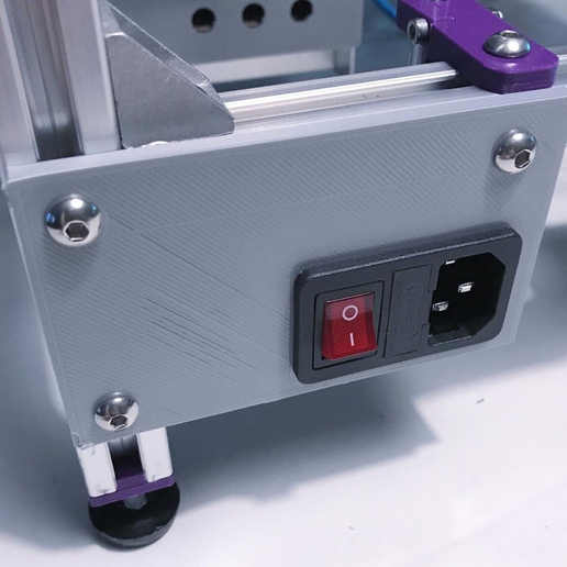 JeSc HyperCube 30A PSU-Power Supply mounts v1.1 - 3D model önizlemesi