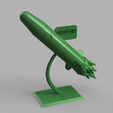 statue.png Download free STL file statue/rocket trophy for startup • 3D printable template, blandiant