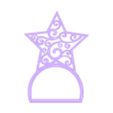 Anel Estrela - Guardanapos.stl Christmas - Napking Bell and Star RING