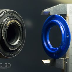 Lente de camara.jpg STL file Lumix lens mount replacement 14-42・3D printer design to download