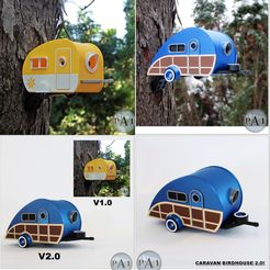 CARAVAN-DUO-001.jpg Télécharger fichier Paquet de maisons de vacances pour caravanes - V1.0 et V2.0 inclus • Modèle imprimable en 3D, PA1