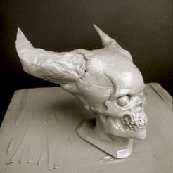 1.jpg Free STL file Hell Skull・3D printing template to download, Sculptor