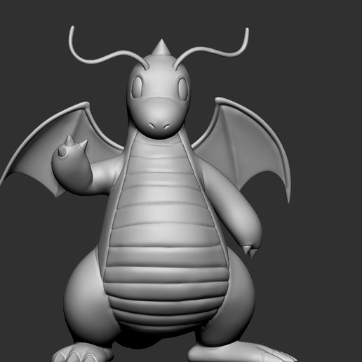 2.jpg Download OBJ file dragonite pokemon • 3D printable object, ydeval