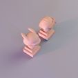 Pikachu_20.jpg Lazy Pikachu Keyboard Decoration - 3D Print Model STL