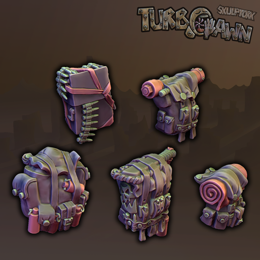 🎒 Skulptork commando backpacks・ STL File for 3D printing・Cults