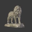 I5.jpg Low Poly Lion Statue --  Ready for 3D Printing