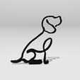 Shapr-Image-2024-04-10-150544.png Dog Wall Art Decor, Dog single line continuous drawing, line minimalist art crafts, home wall art decoration