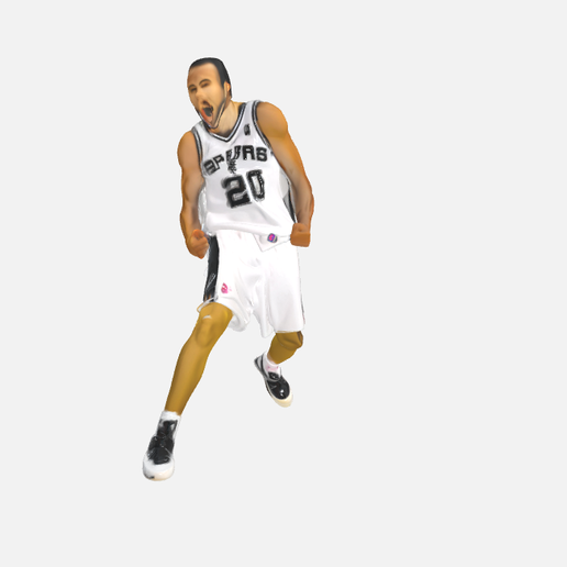 👤 Manu Ginóbili – Figure・Archivo OBJ para Impresión 3D・Cults