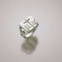 texturecrosss.jpg Fichier STL gratuit blanc de l'anneau de texture・Objet imprimable en 3D à télécharger