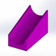 marble_brick_02x04_track_sloped.JPG Archivo STL Ladrillo de Bloque de Mármol - Juego STARTER・Diseño de impresora 3D para descargar