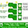 Illustration2.jpg Viola AND Violin Froggy Finger Finder - Bow Hold Helper - Pink Home