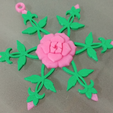 Capture d’écran 2016-12-14 à 15.39.50.png Free STL file Rose Snowflake・3D printable design to download