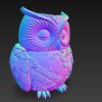 Sleepy-Owl-Decorative-Figure-6.jpg Sleepy Owl Decorative Figure – 3D Printable STL