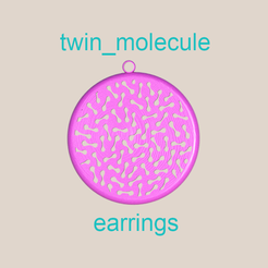 molecule-final.png Fichier STL gratuit boucles d'oreilles twin_molecule・Modèle à télécharger et à imprimer en 3D