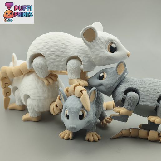 04.jpg Flexi Mouse – Rato articulado e engraçado | Modelo imprimível em 3D