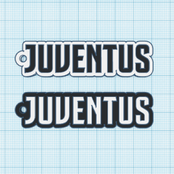 JUDENTUS JUVENTUS STL file Portachiavi Juventus・Template to download and 3D print