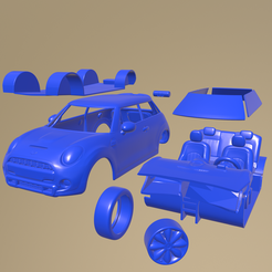 b20_005.png Fichier STL Mini Cooper S PRINTABLE CAR en pièces détachées・Modèle imprimable en 3D à télécharger