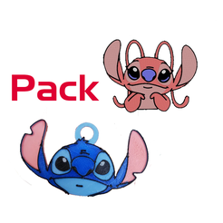 Portada.png Angela and Stitch Lilo Disney stitch keychain pack Angela and Stitch Lilo