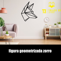 sad.png Archivo STL zorro geometrizados decoracion・Design para impresora 3D para descargar