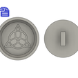 STL00262.png 2pc Trinity Know Bath Bomb Press Mold