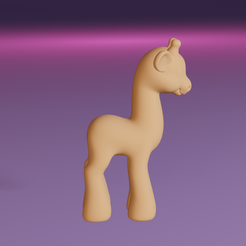 GiraffePose4.png Creamsicle as a Petite Pony (Giraffe 3D Model)