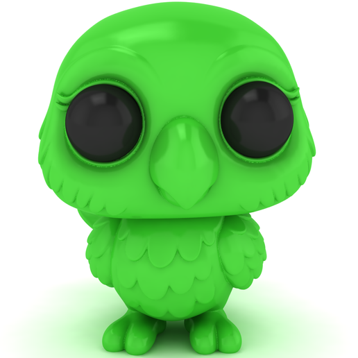Cute Green Owl