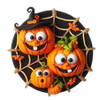 0ce37c01c714445e1799539fd44ee937-removebg-preview.png 3D Halloween decoration featuring cheerful pumpkins