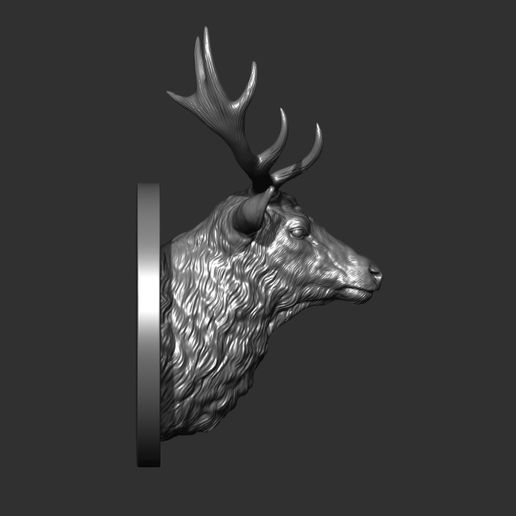 1.jpg OBJ file Deer head・3D printing design to download, guninnik81