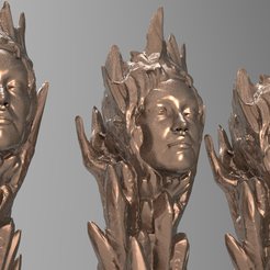 untitled.1639.png OBJ file Crystal Head Art Sculpture 1・3D print object to download, aramar