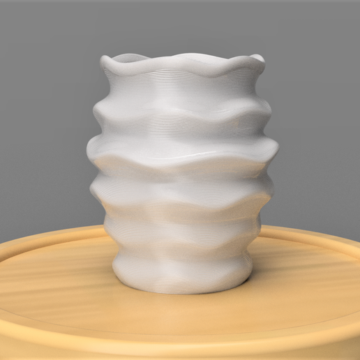 Waves Pot 3D model