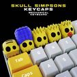 portada_simpsons_skull.jpg Schädel Simpsons - Keycaps Collection - Mechanische Tastatur