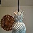 thumbnail_IMG_20210731_082431.jpg STL file Pineapple Pendant Lamp・3D printing design to download