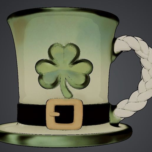 Leprechaun Hat Beer Mug & Display - St. Patrick's Day Stein
