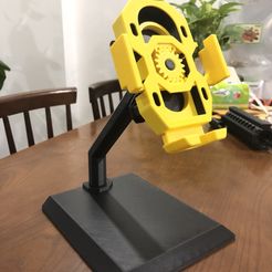 Holder-Stand-real-picture-1.jpg Free STL file Mechanical Gear Mobile Phone Holder・3D print model to download
