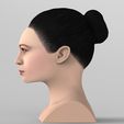 untitled.270.jpg Beautiful asian woman bust for full color 3D printing TYPE 10