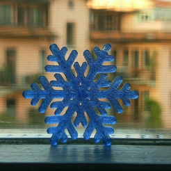 image.png Free STL file snowflake pendant - earring // fiocco di neve pendente - orecchino・3D printer model to download