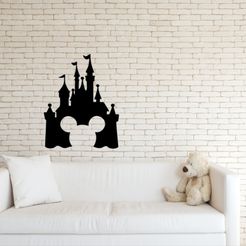 untitled.129.jpg Télécharger fichier Château de Mickey : Disney • Design pour imprimante 3D, HomeDecor