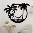sample.jpg Beach Palm Tree Wall Art