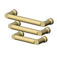 Geometric-dimples-furniture-drawer-pulls-cabinet-knobs-size60-80-100mm-05.jpg Cabinet drawer handle and pull N015 miniset 3D print model