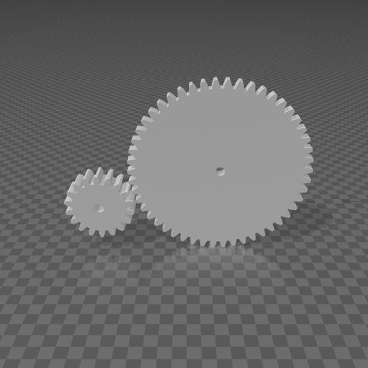 Spur Gear 18:50 Tooth 3D model