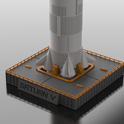 saturn_V_stand2.png Fichier STL gratuit Support de présentation pour Saturn V Snap-Fit・Objet pour impression 3D à télécharger